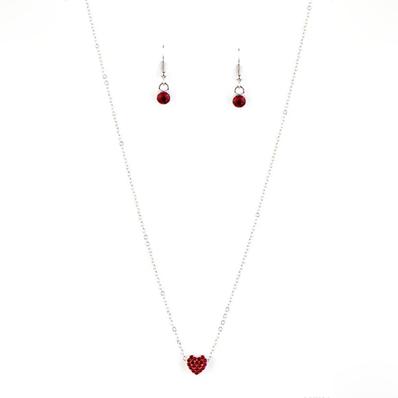 Paparazzi Red Heart Necklace - Picture 2 of 6
